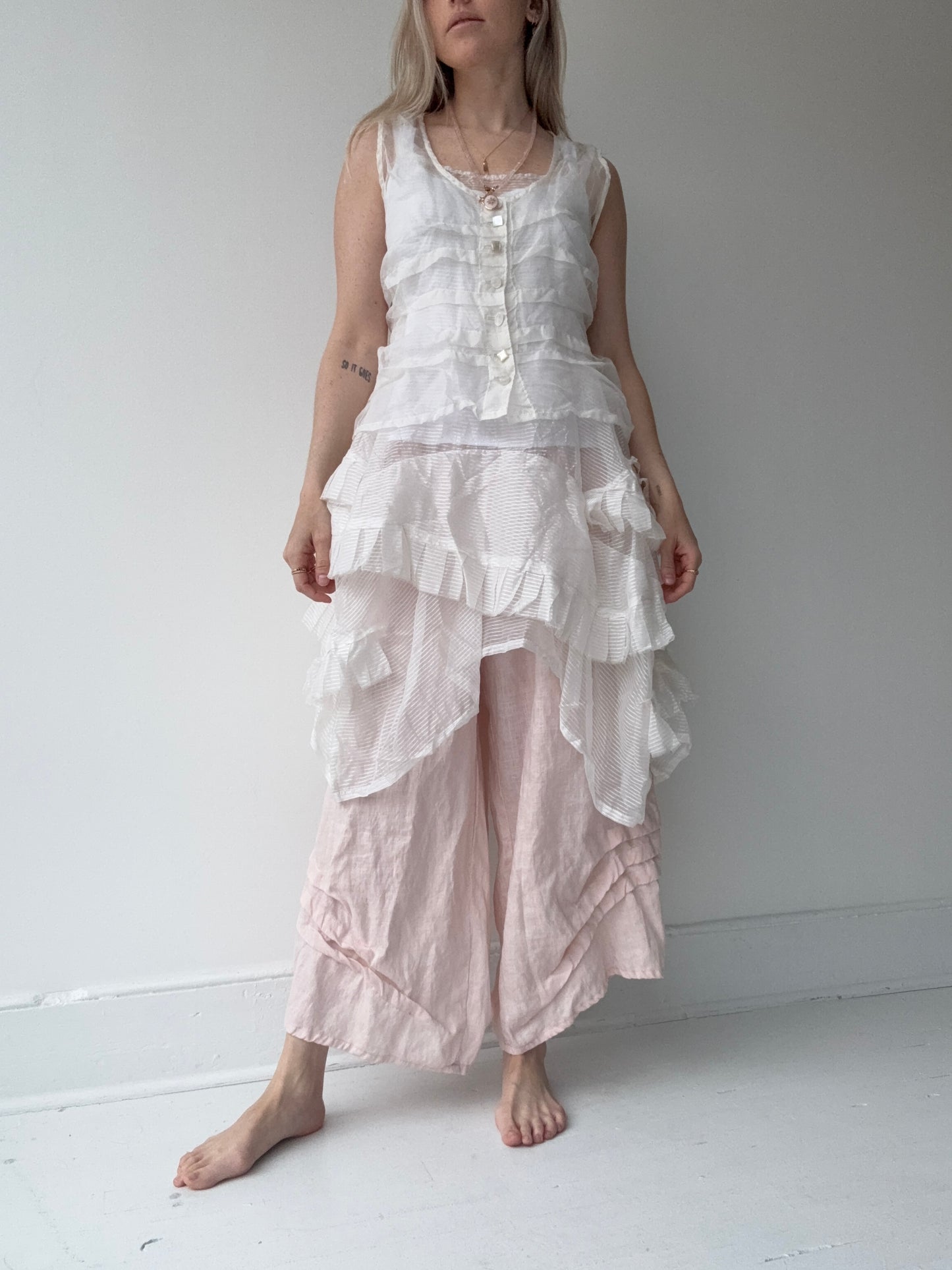 krista larson basic detail pants