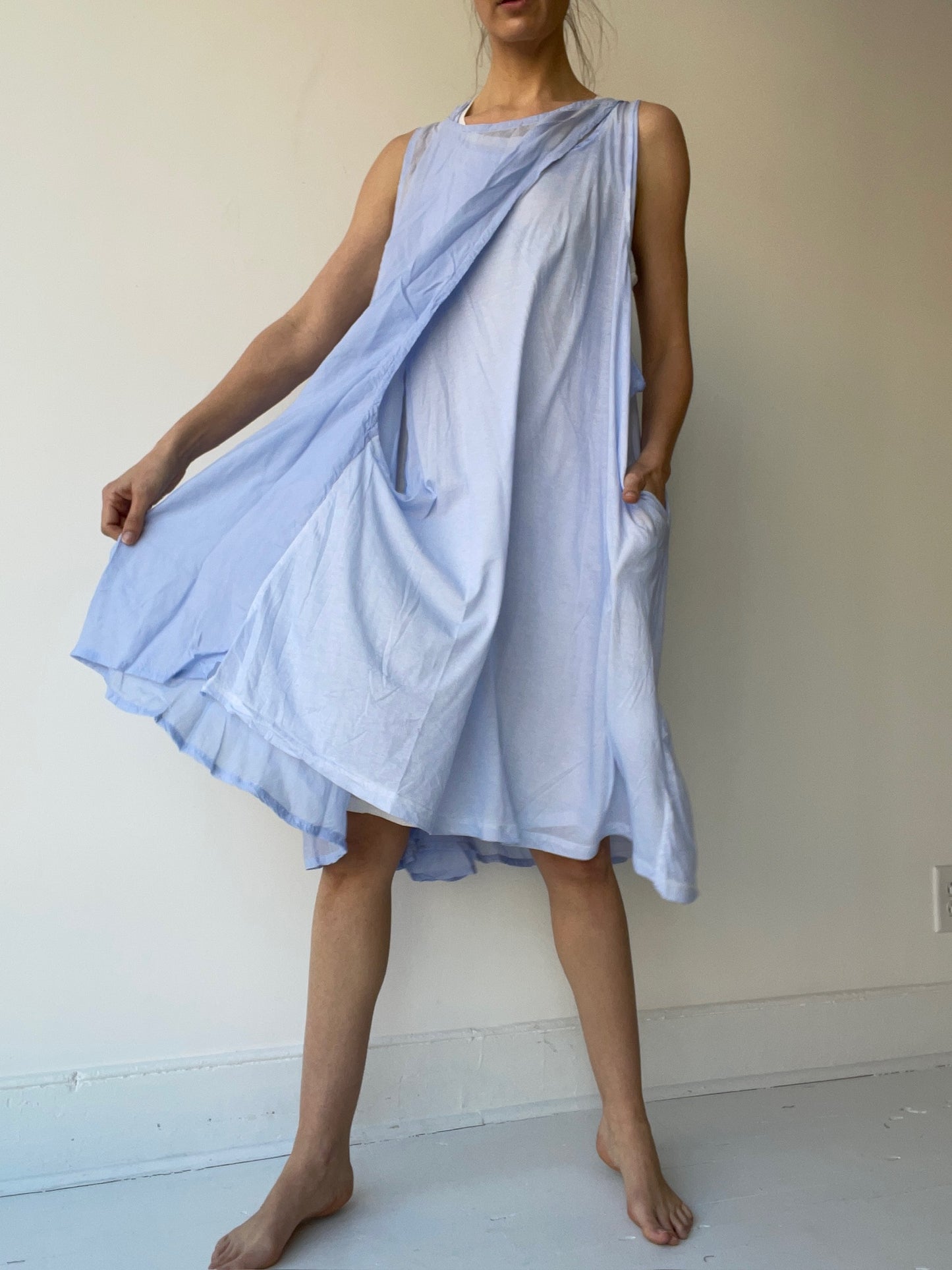 rundholz mainline cotton fold over dress