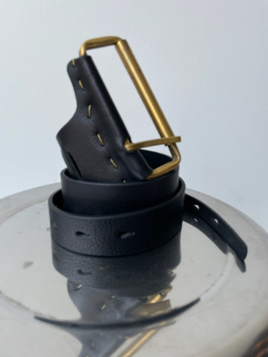 johnny farah brass single roll belt