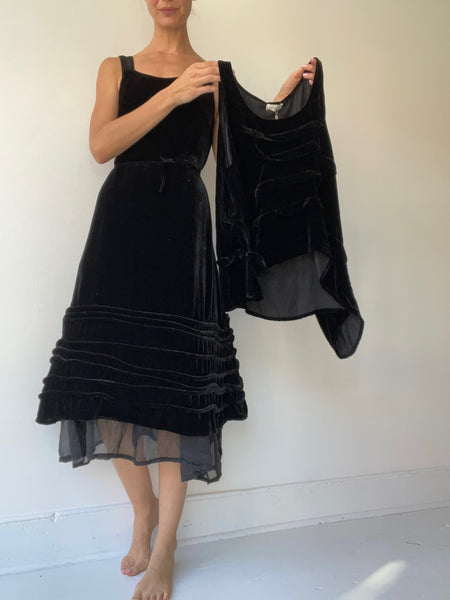 krista larson black crop creased tank