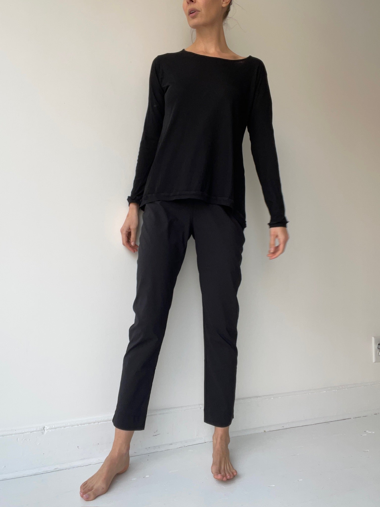 a rundholz black label ls light tee top with 100% cotton