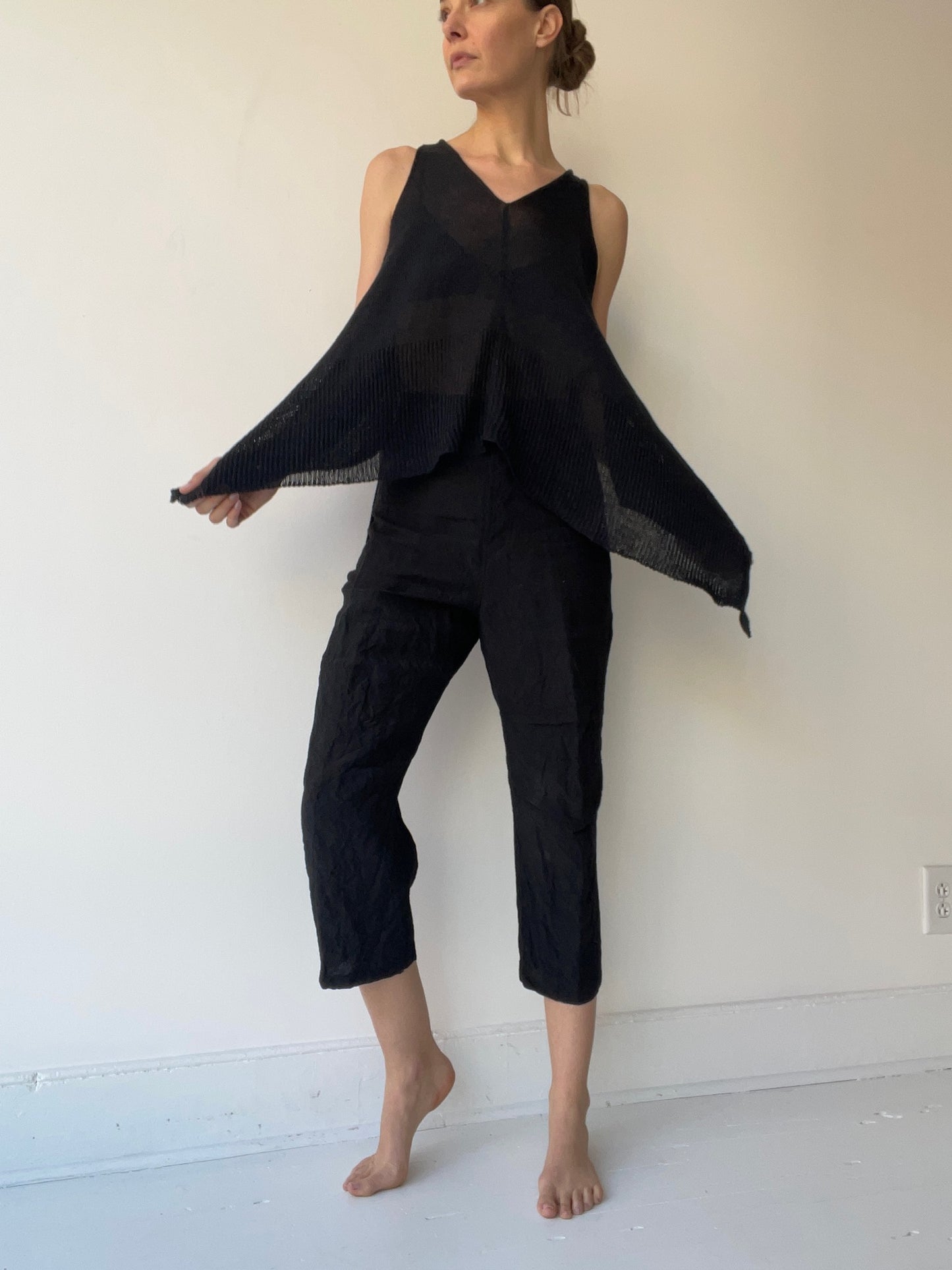 forme knit tank BLACK