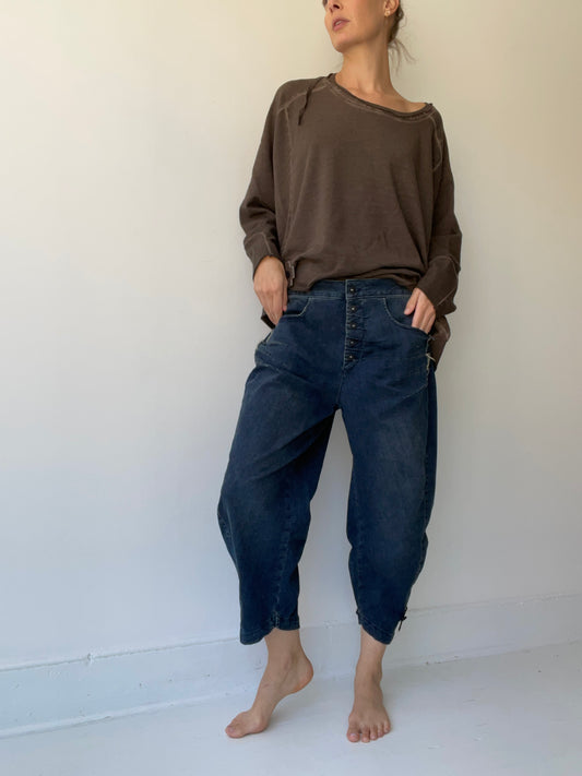 plü barrel jeans