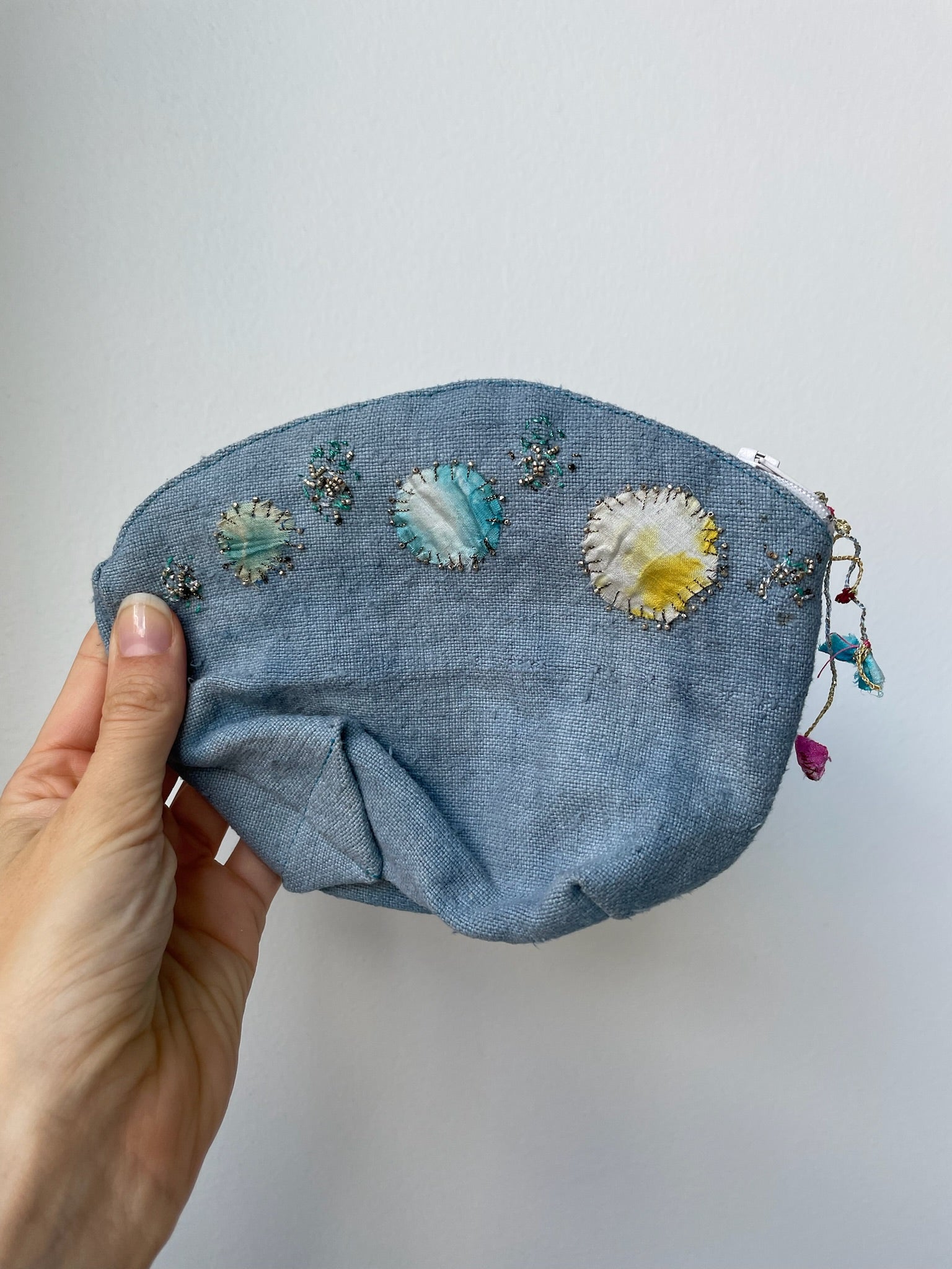 antomoon linen bead bag