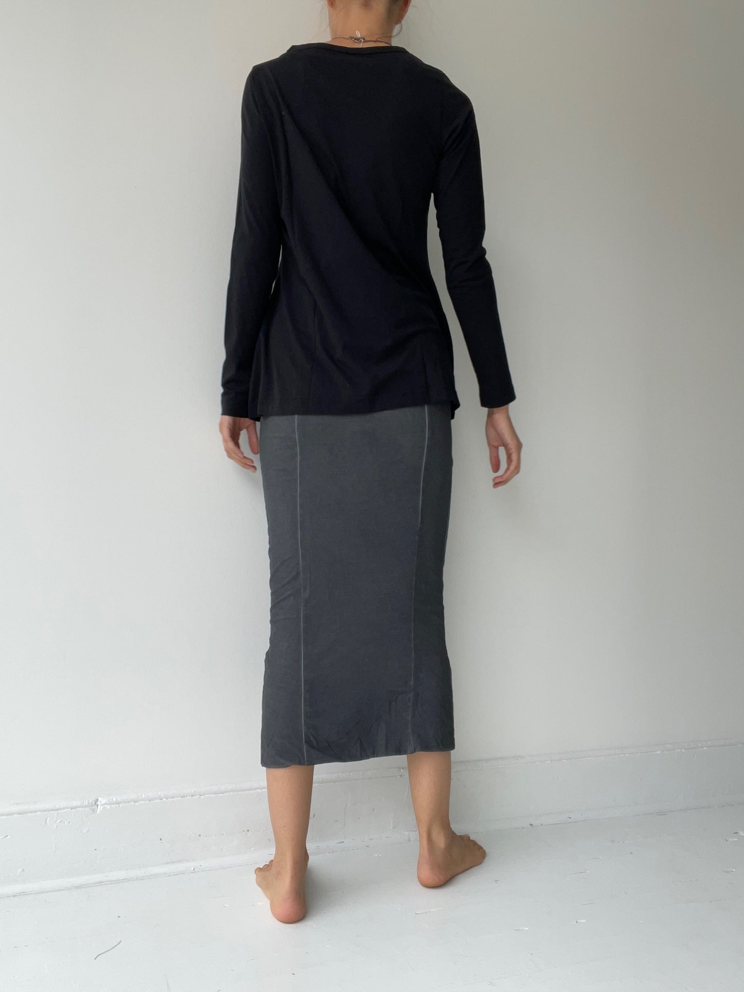 rundholz black label simple tee BLACK