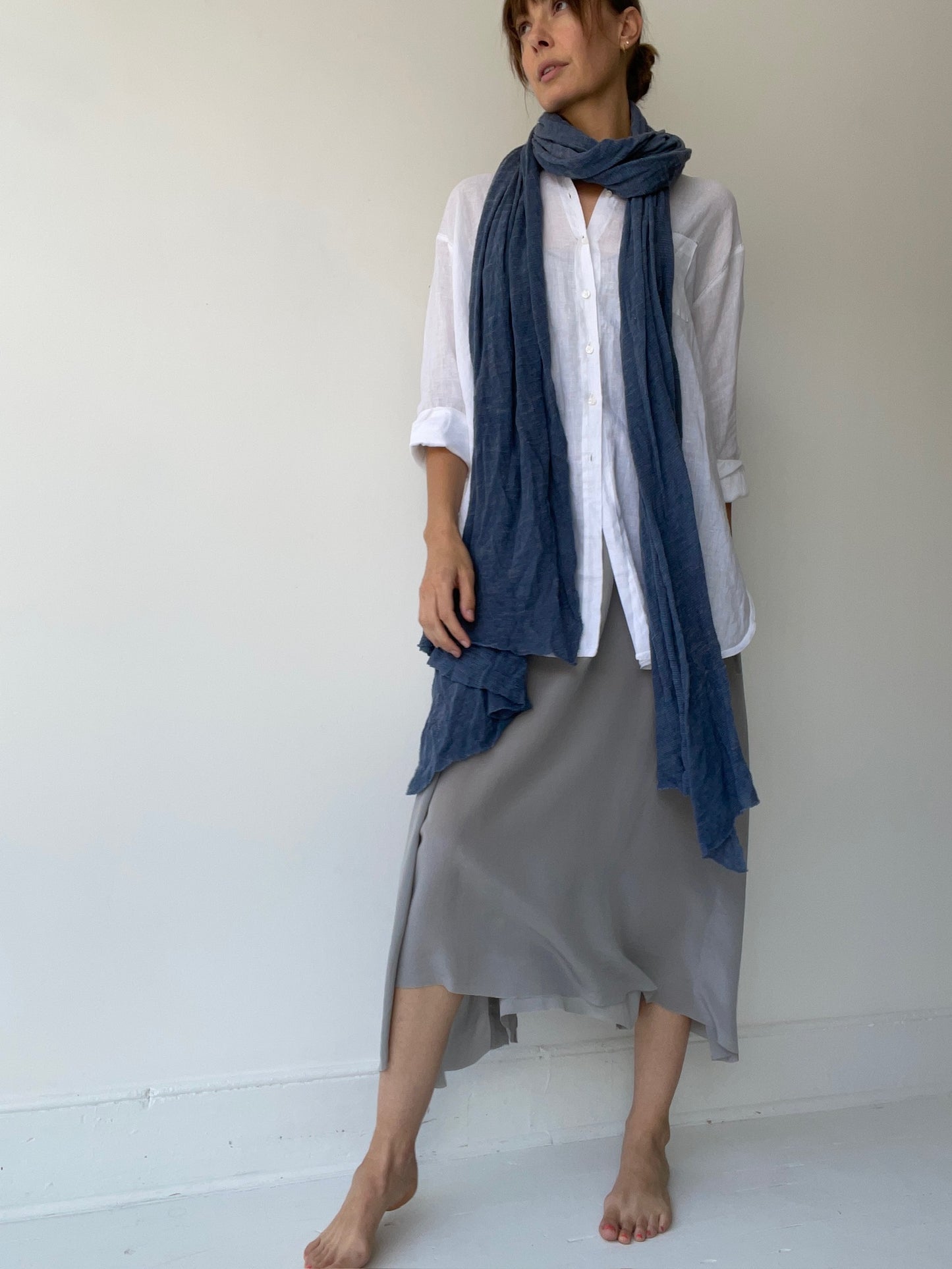 umit unal blue scarf