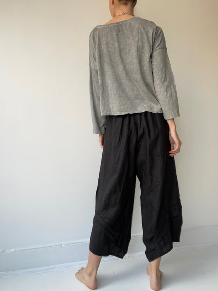 crop solid t shirt