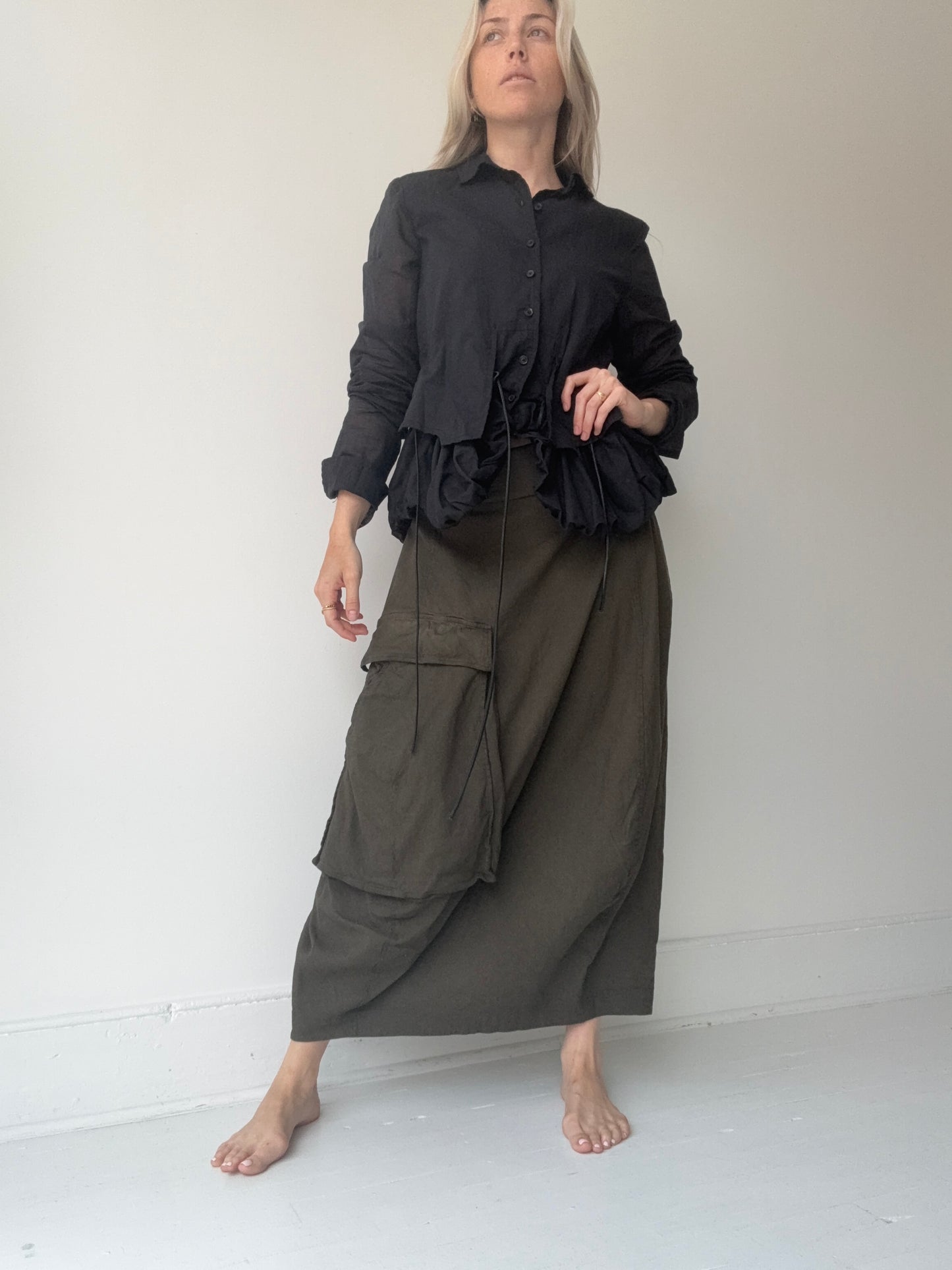 PRELOVED  rundholz dip pocket skirt