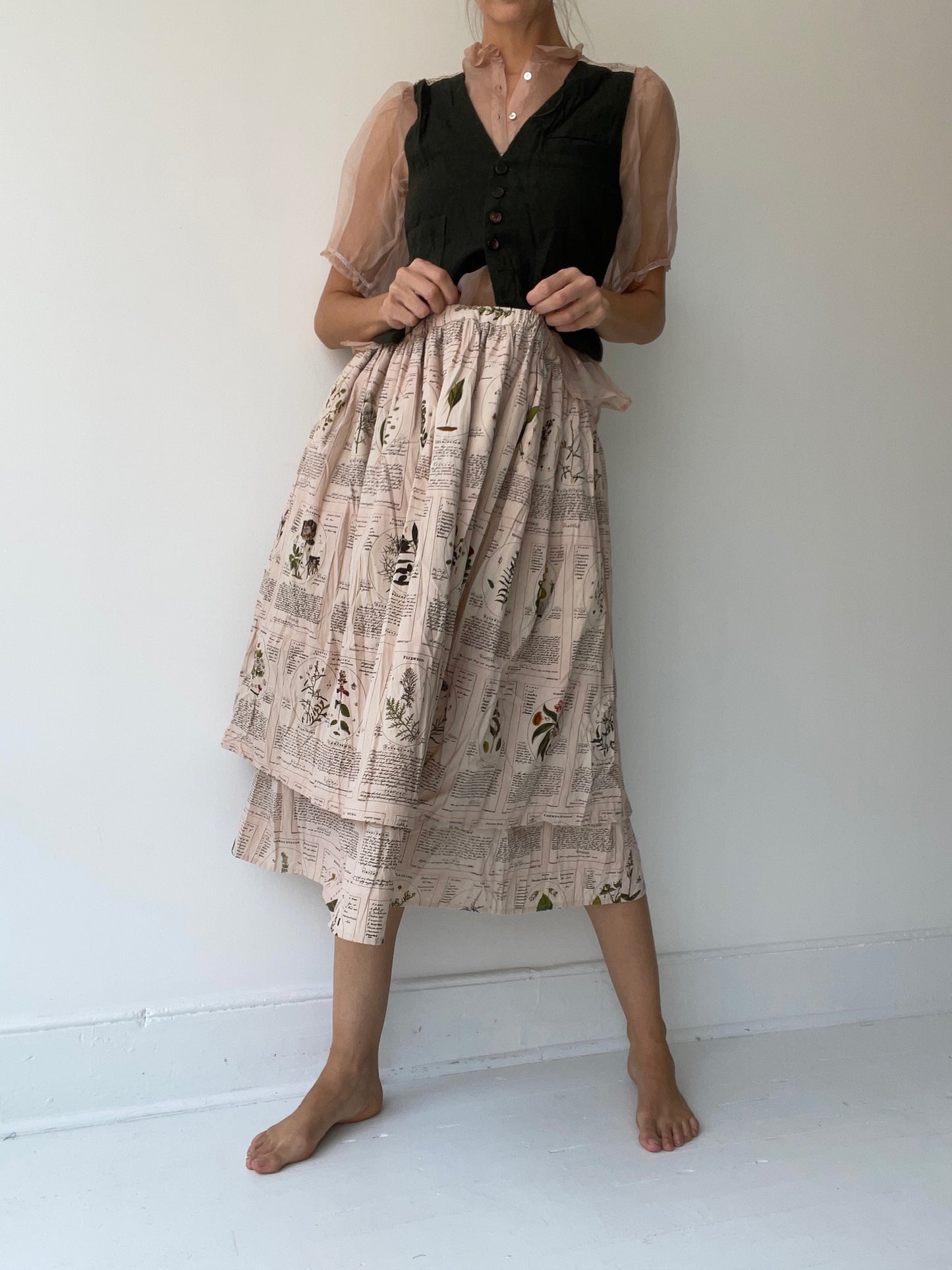 aleksandr manamïs double layer skirt