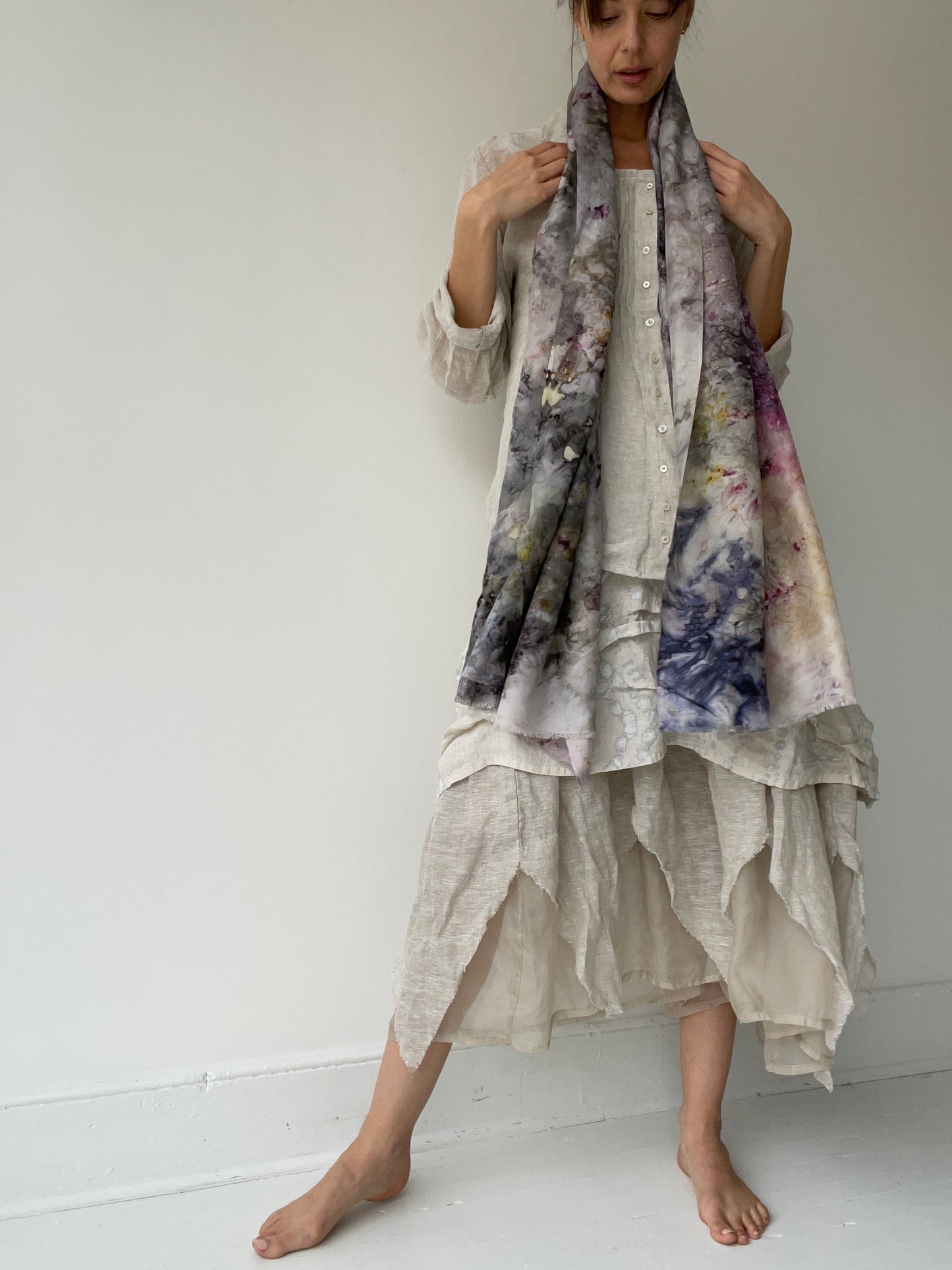 maria maurio grays silk scarf