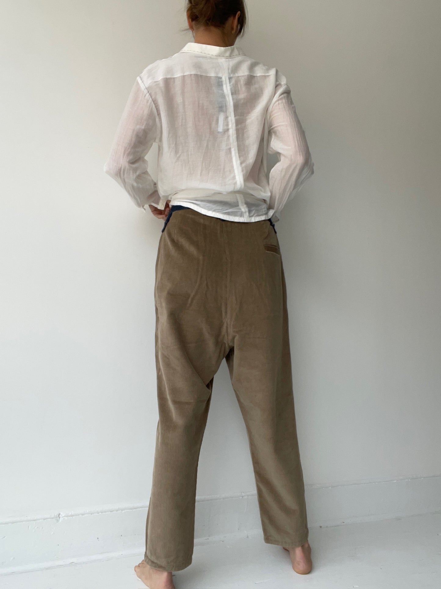 umit unal patch corduroy pants