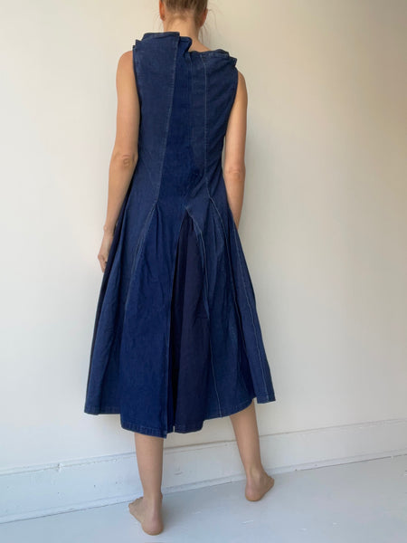 rundholz dip denim georgia dress