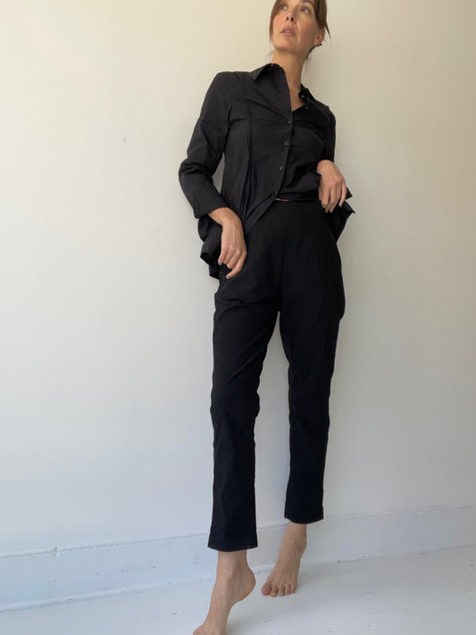 rundholz dip crepe trousers