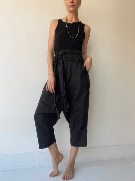 double belted trousers