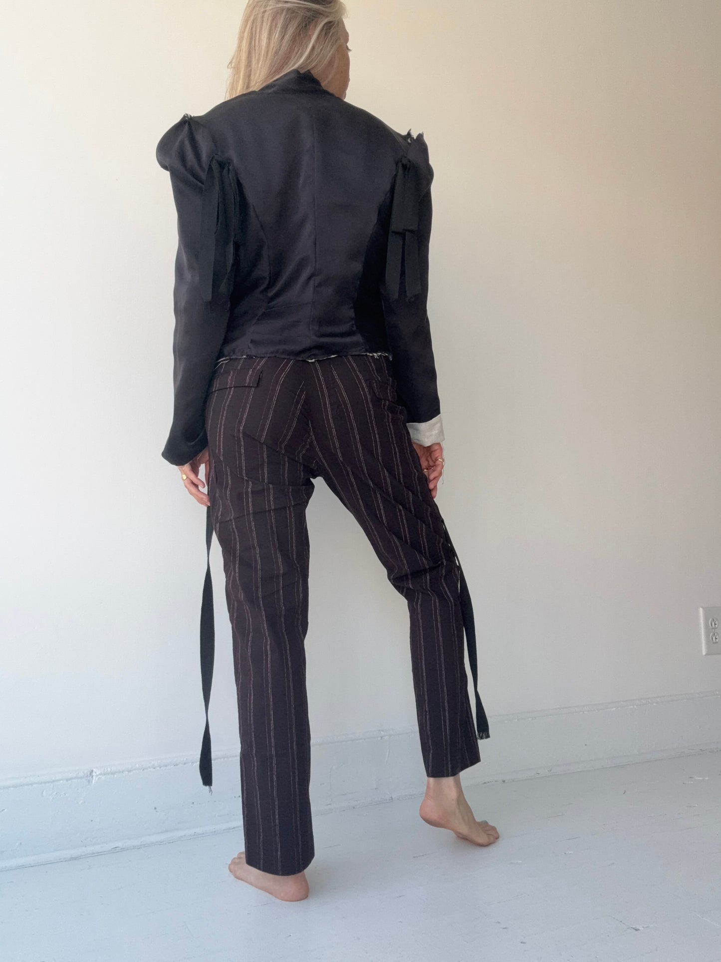 rundholz purple cloud stripe pants
