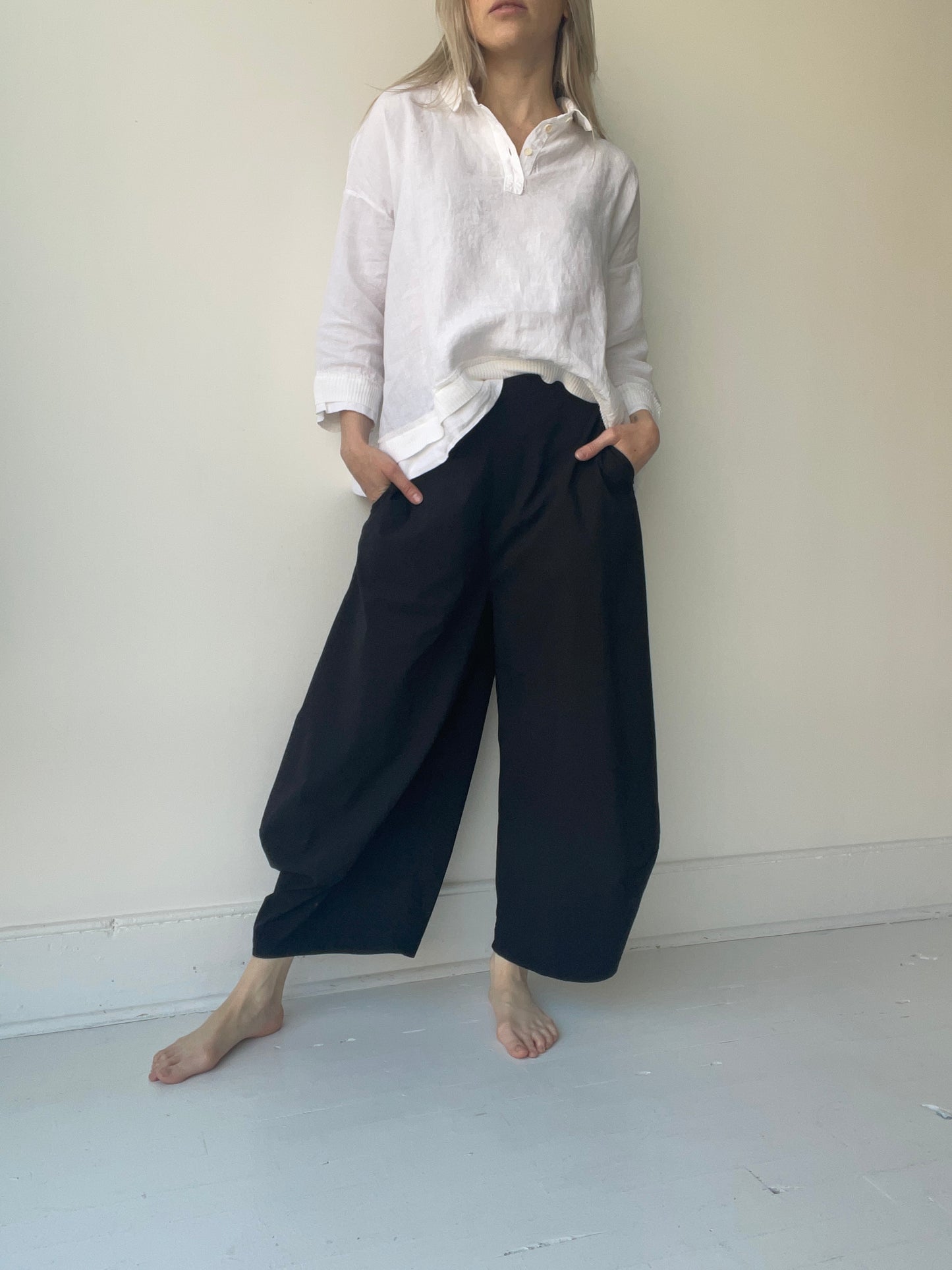 aequamente linen blouse