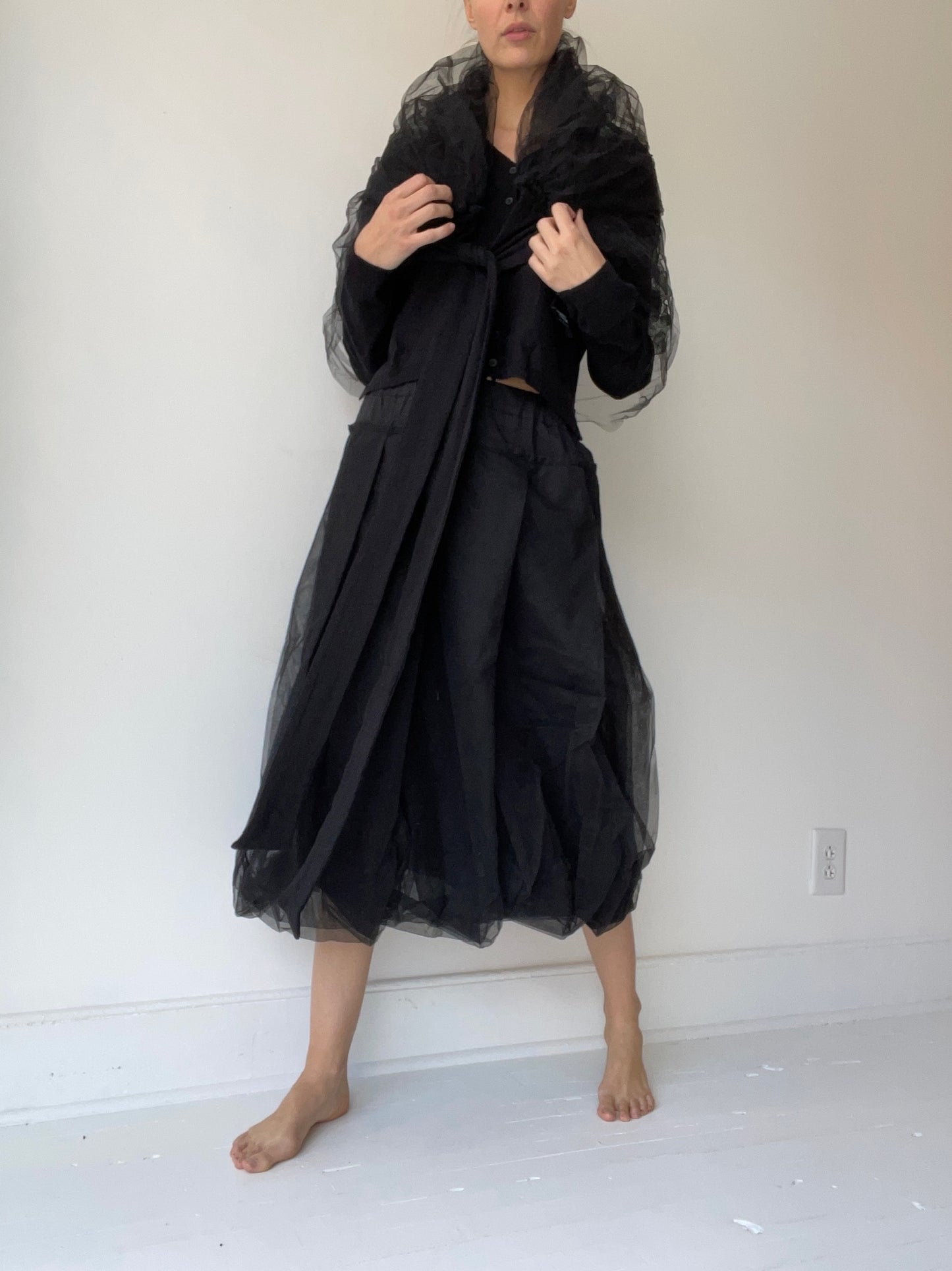 rundholz black label tulle skirt