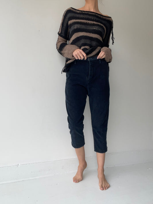 umit unal cropped cord pants