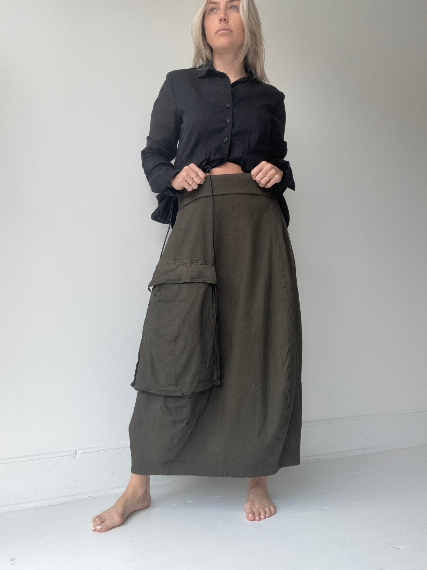 PRELOVED  rundholz dip pocket skirt