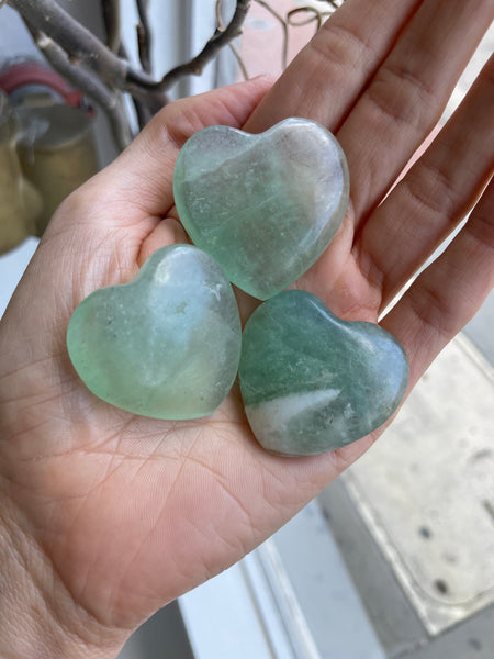 green crystal heart