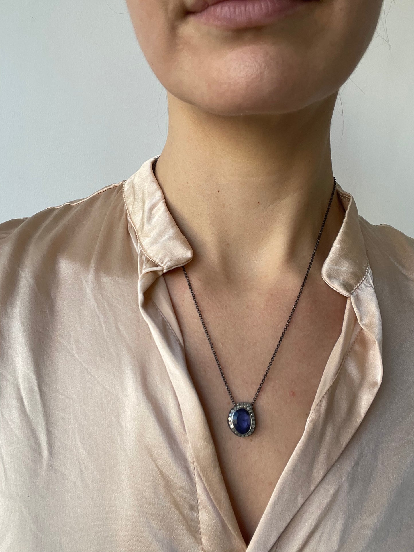 rosa maria iolite necklace