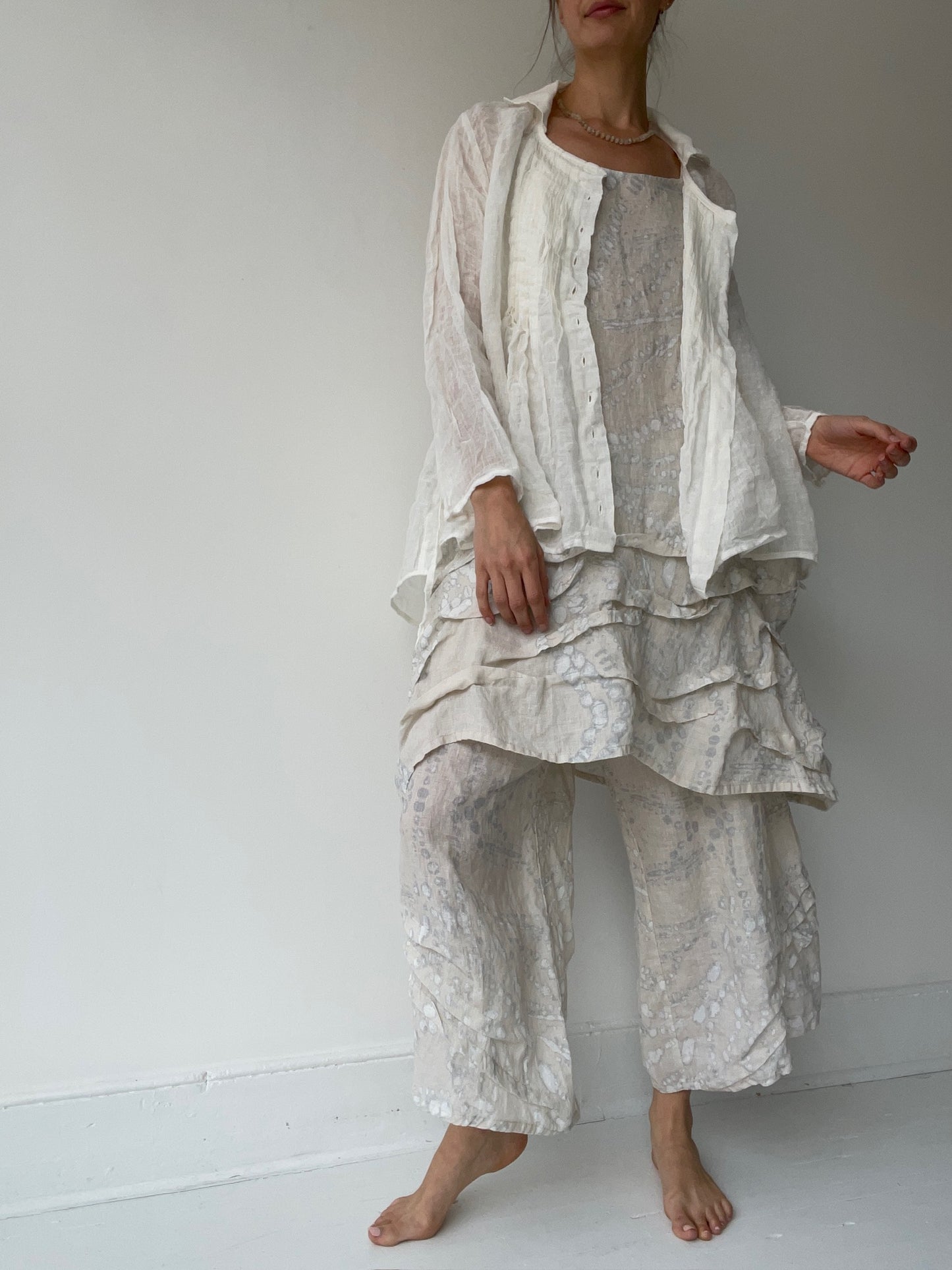 krista larson cream licorice shirt