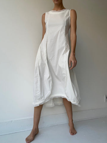 rundholz black label white sleeveless dress