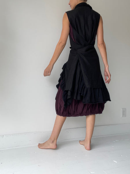 wool wrap vest