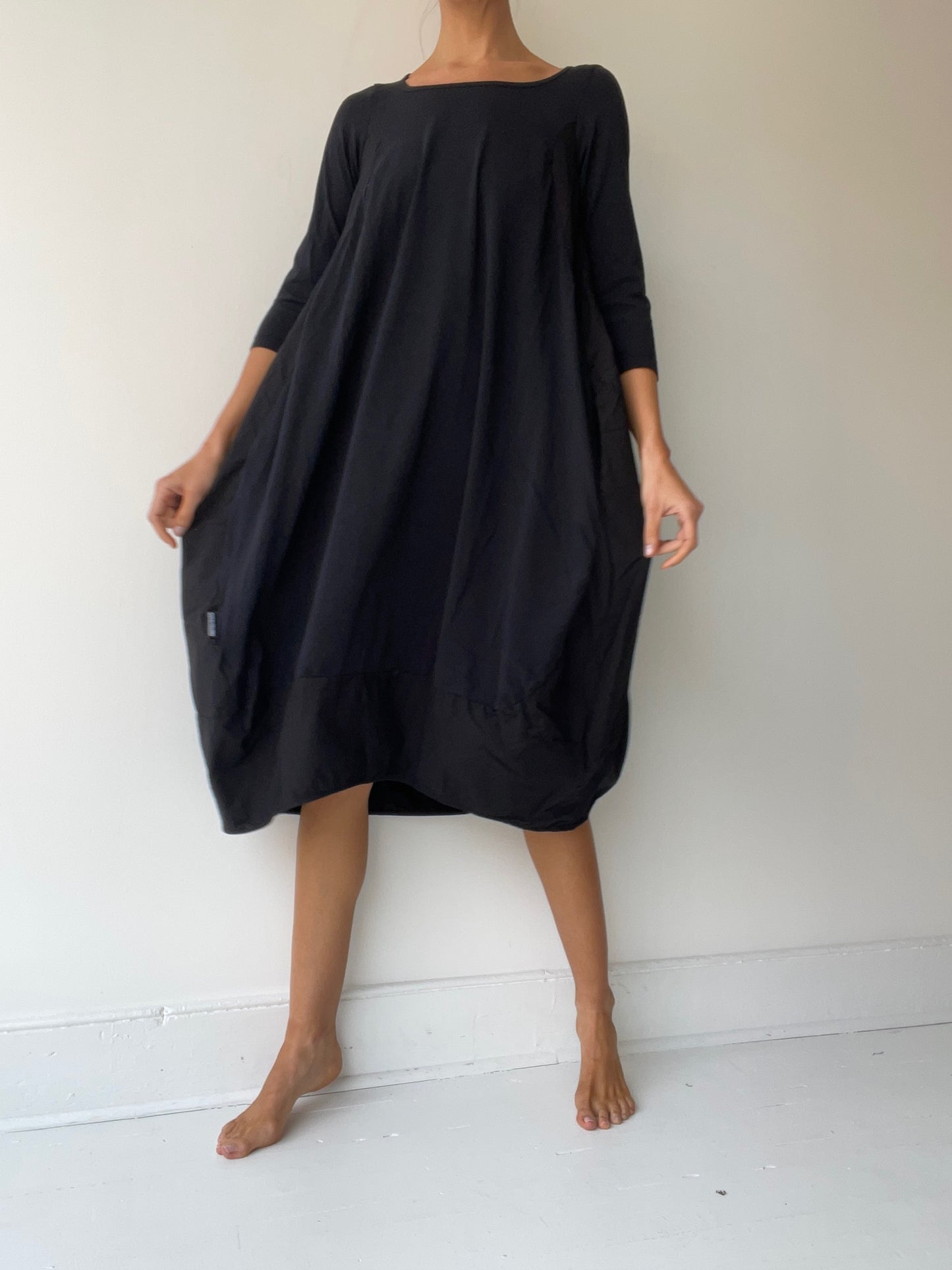 rundholz black label black bateau dress