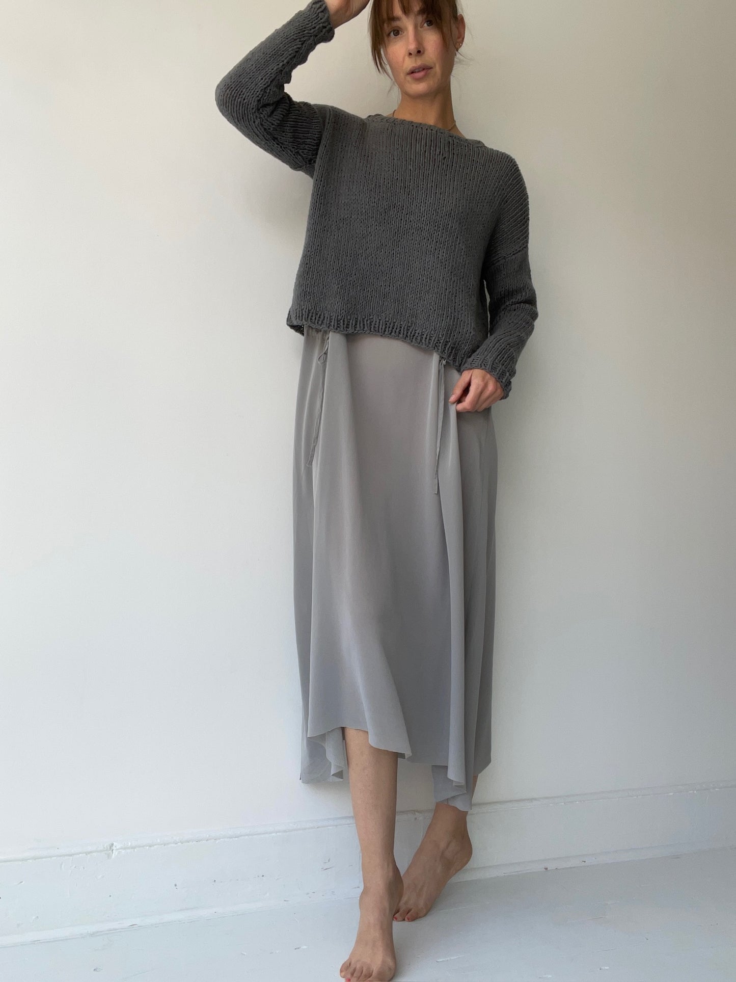 umit unal gray pullover sweater