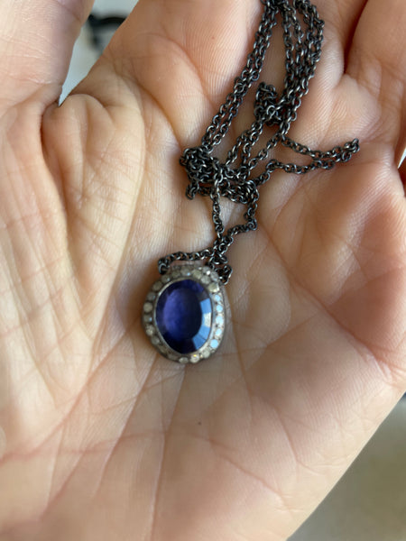 iolite necklace