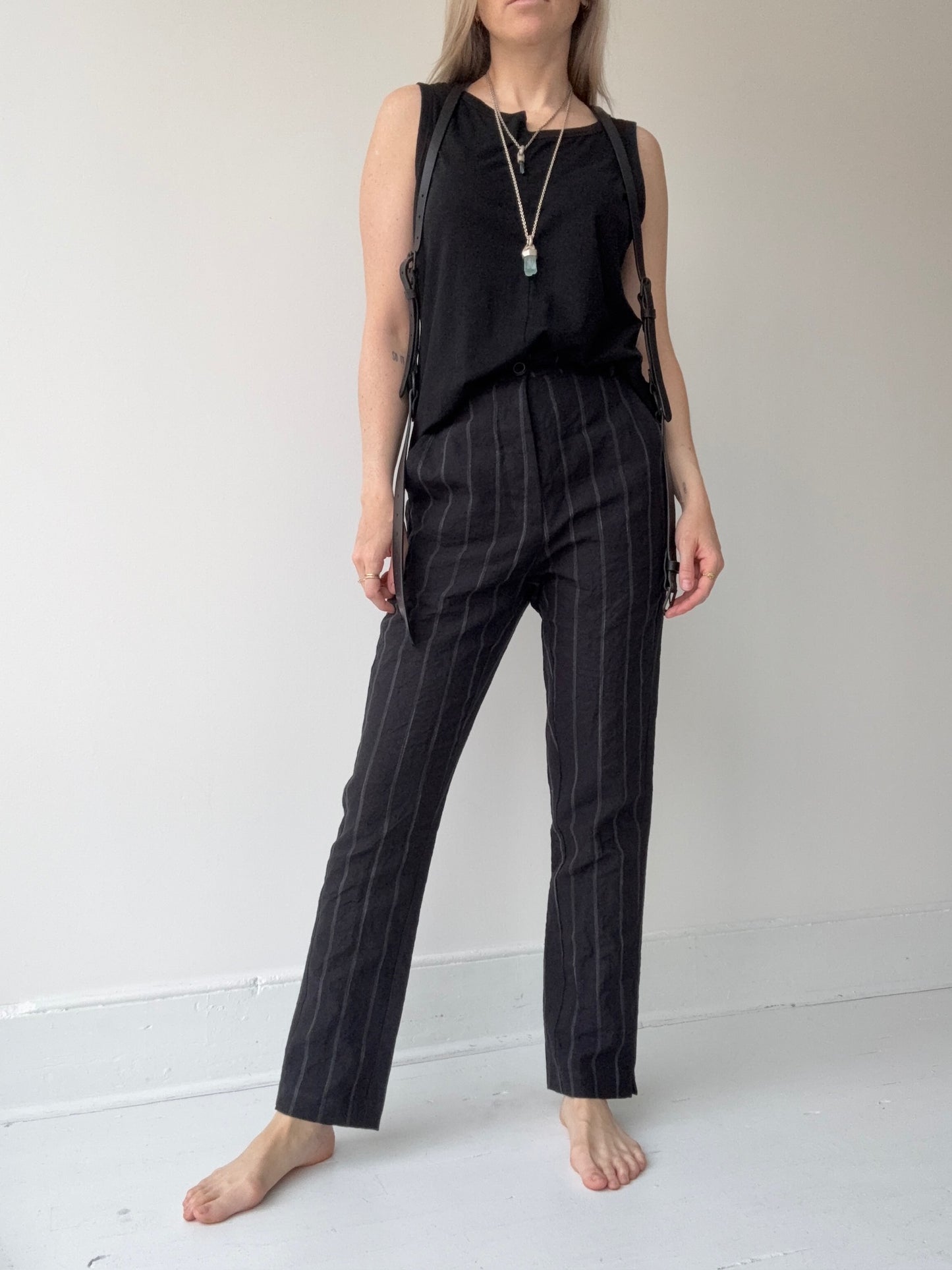 rundholz black stripe trousers