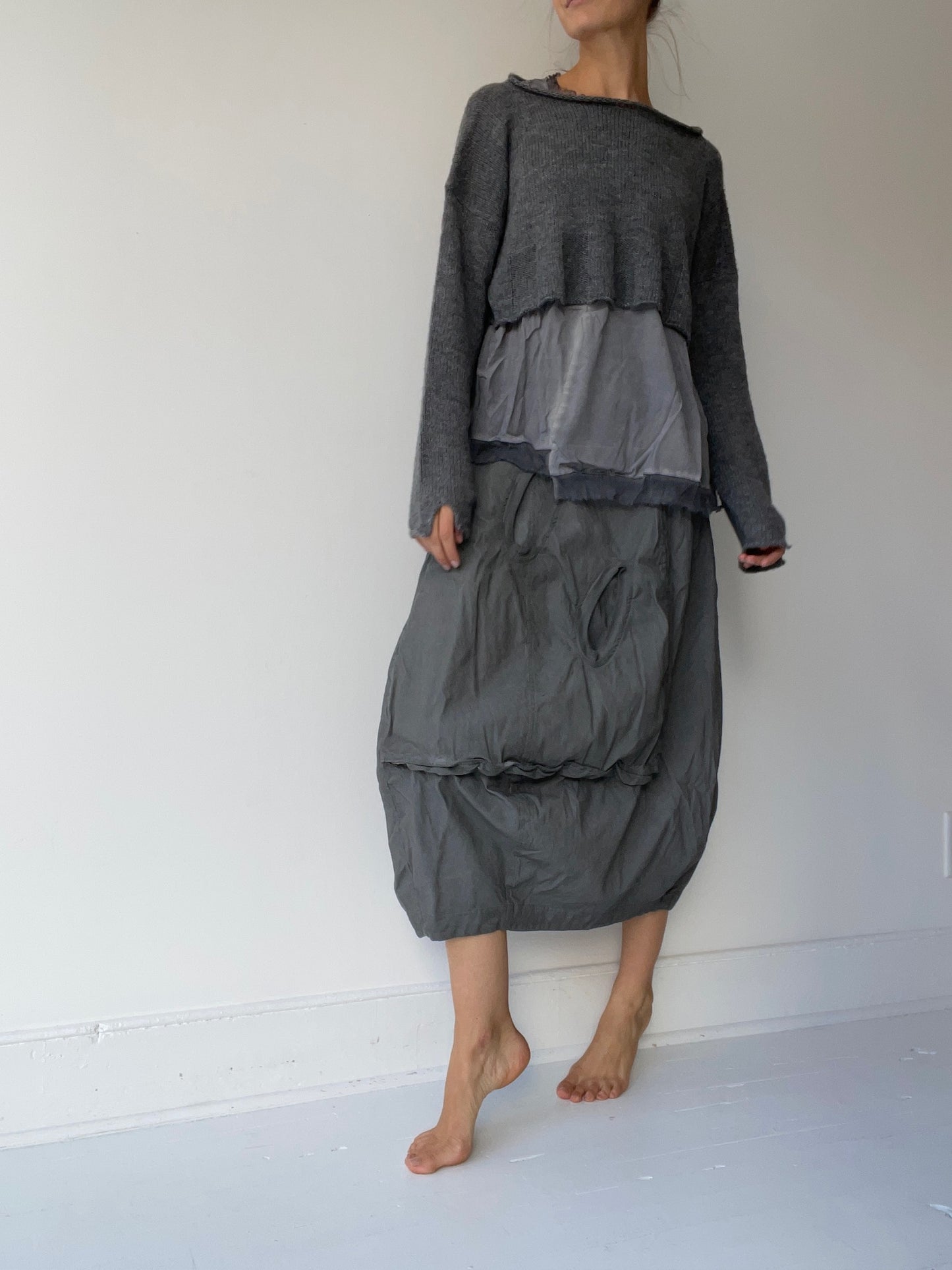 rundholz black label cropped knit pullover