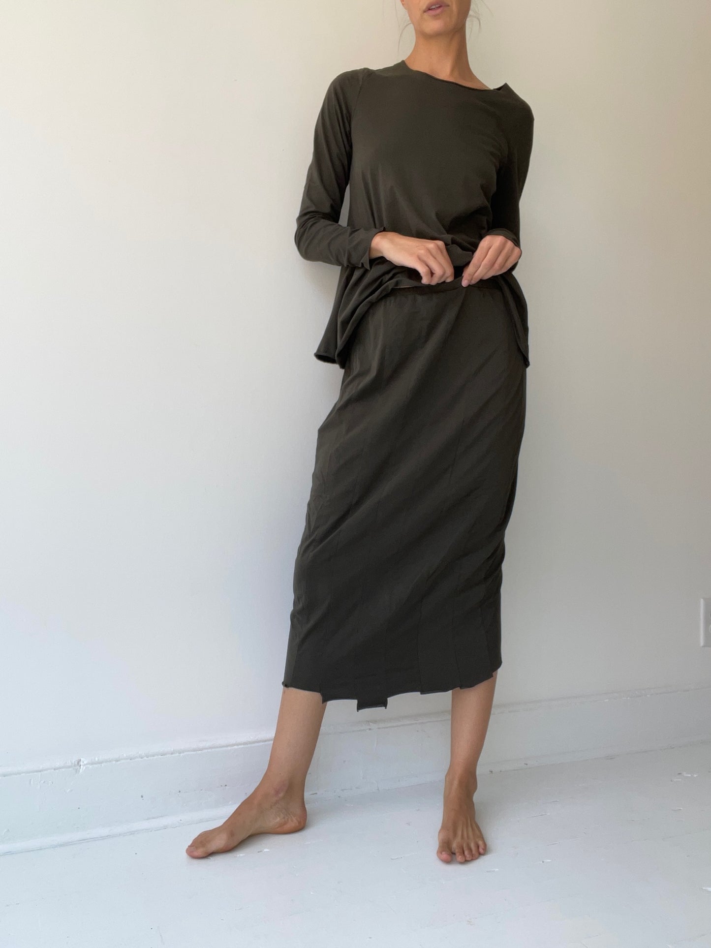 rundholz black label tab skirt JUNGLE