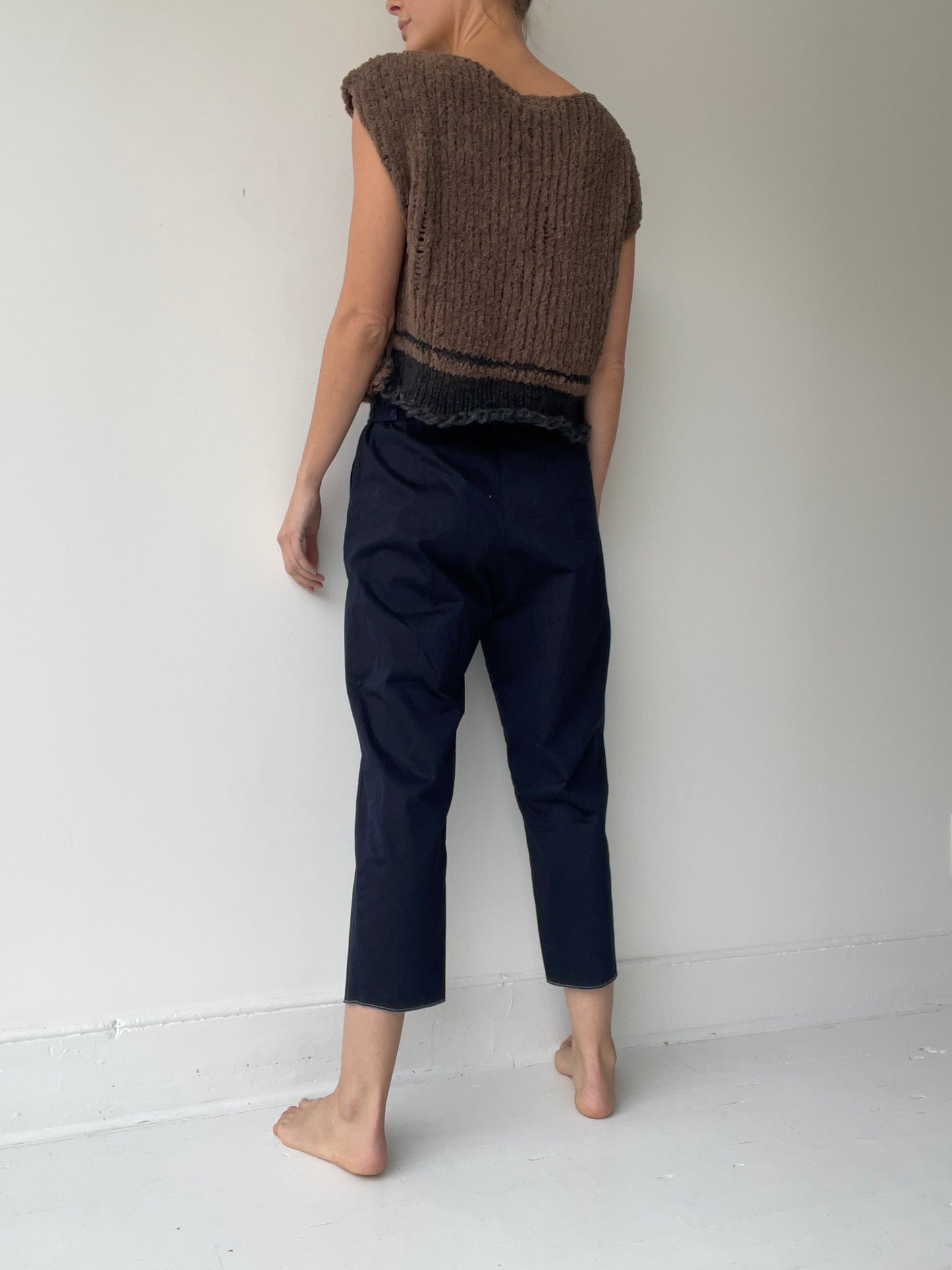 umit unal plush knit top