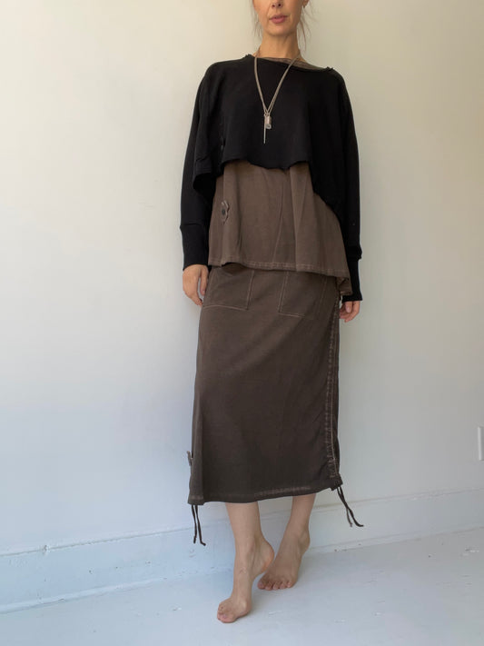 plü wide short sweatshirt