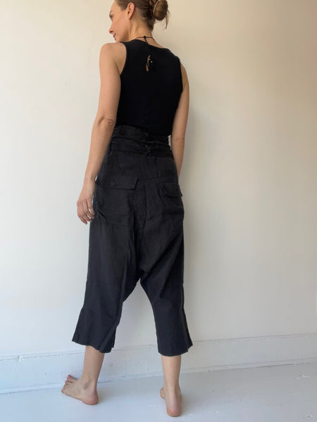 double belted trousers