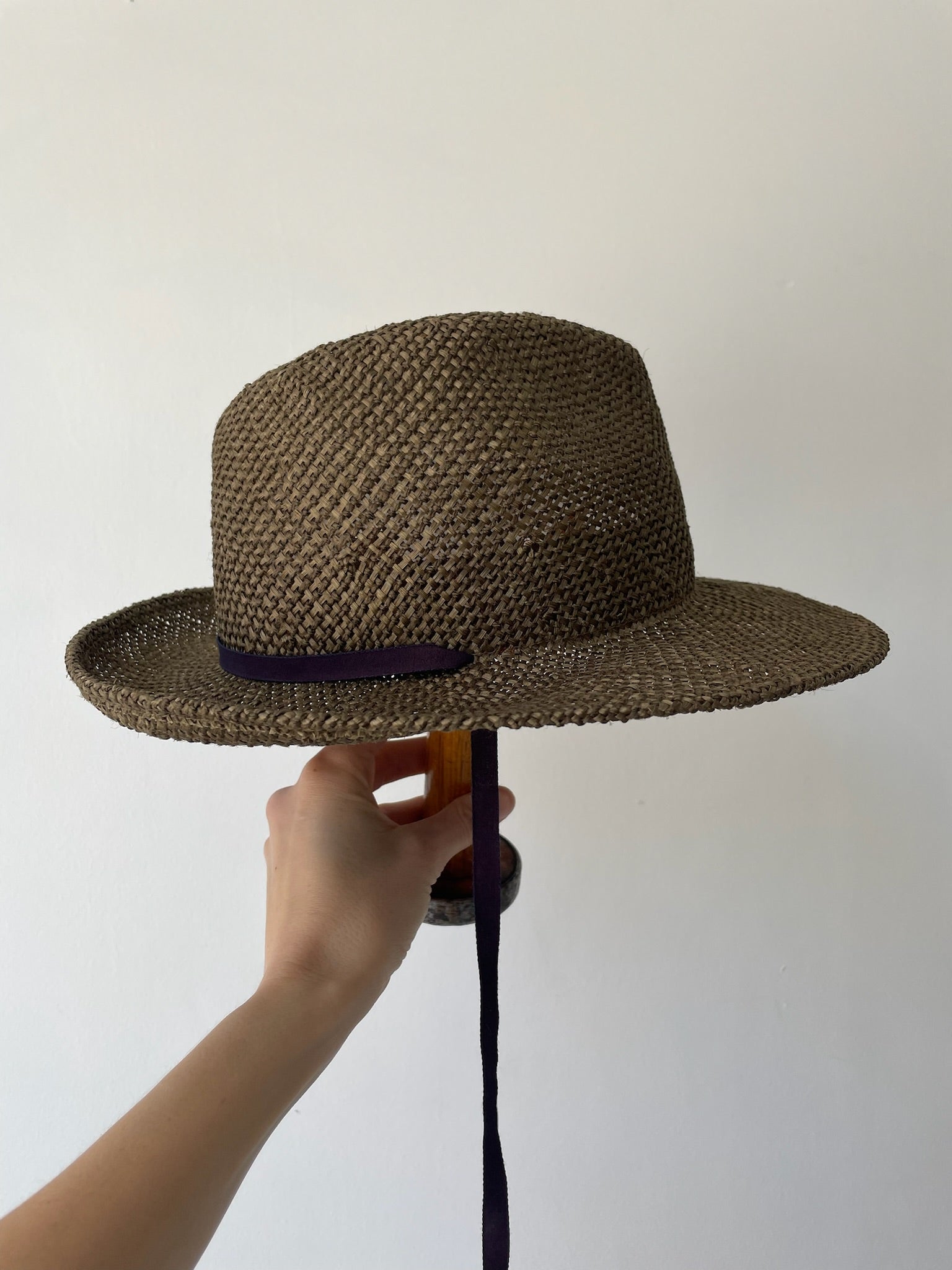 a chisaki likka hat with natural grass