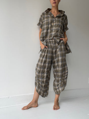 krista larson basic detail pants PLAID