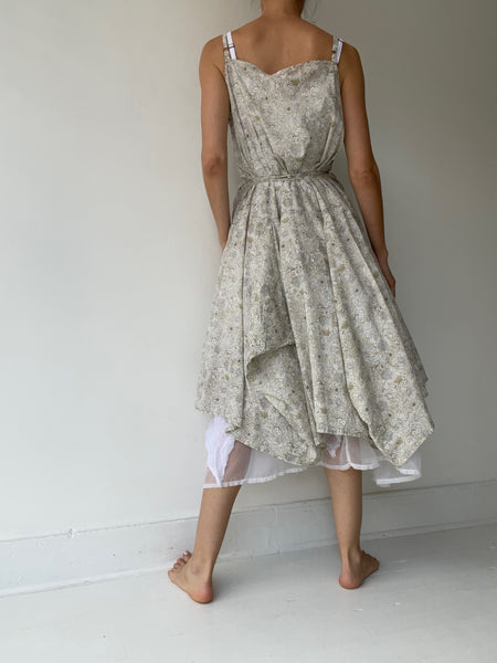 krista larson floral long pinwheel slip