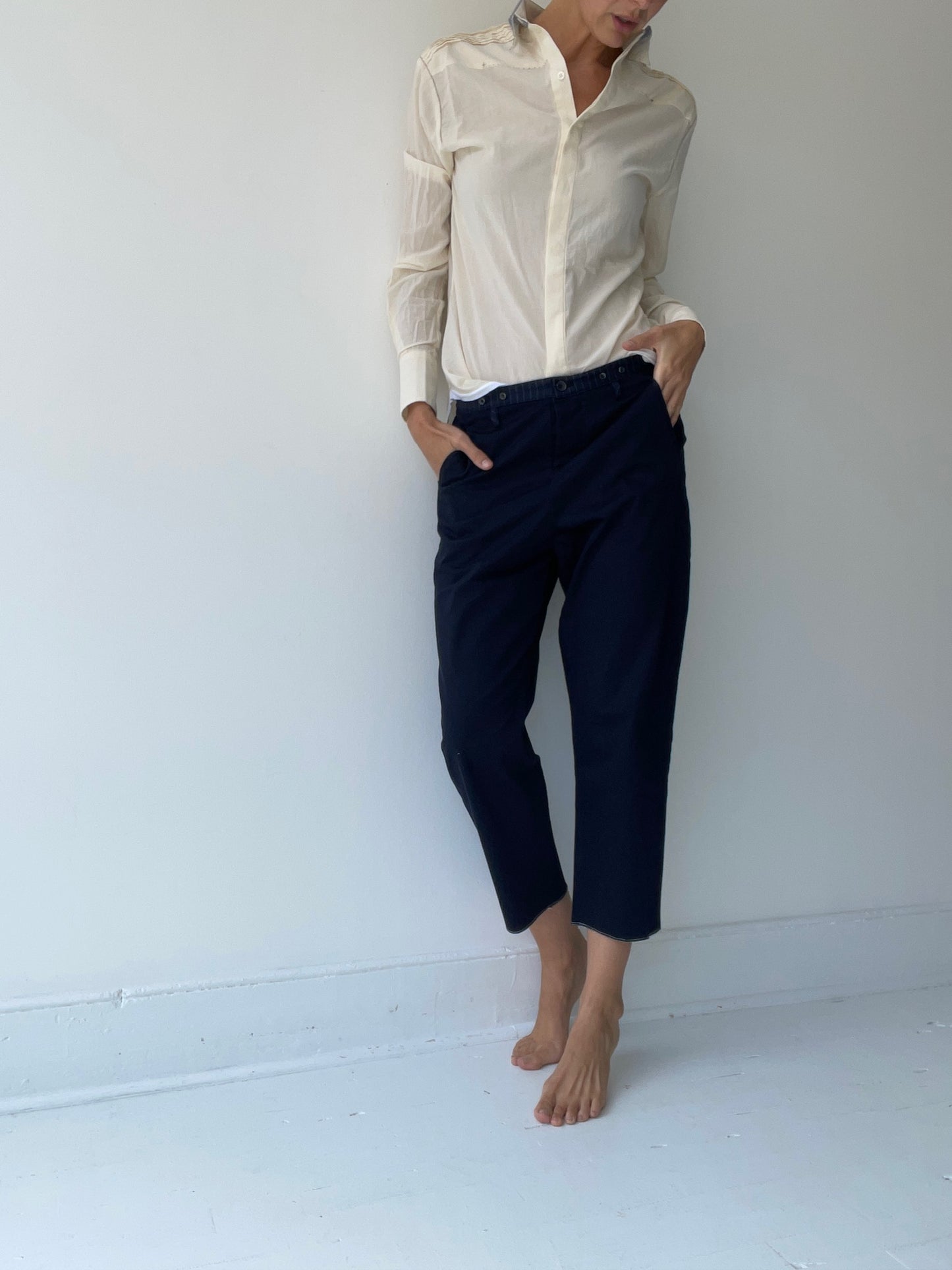 umit unal straight leg trouser