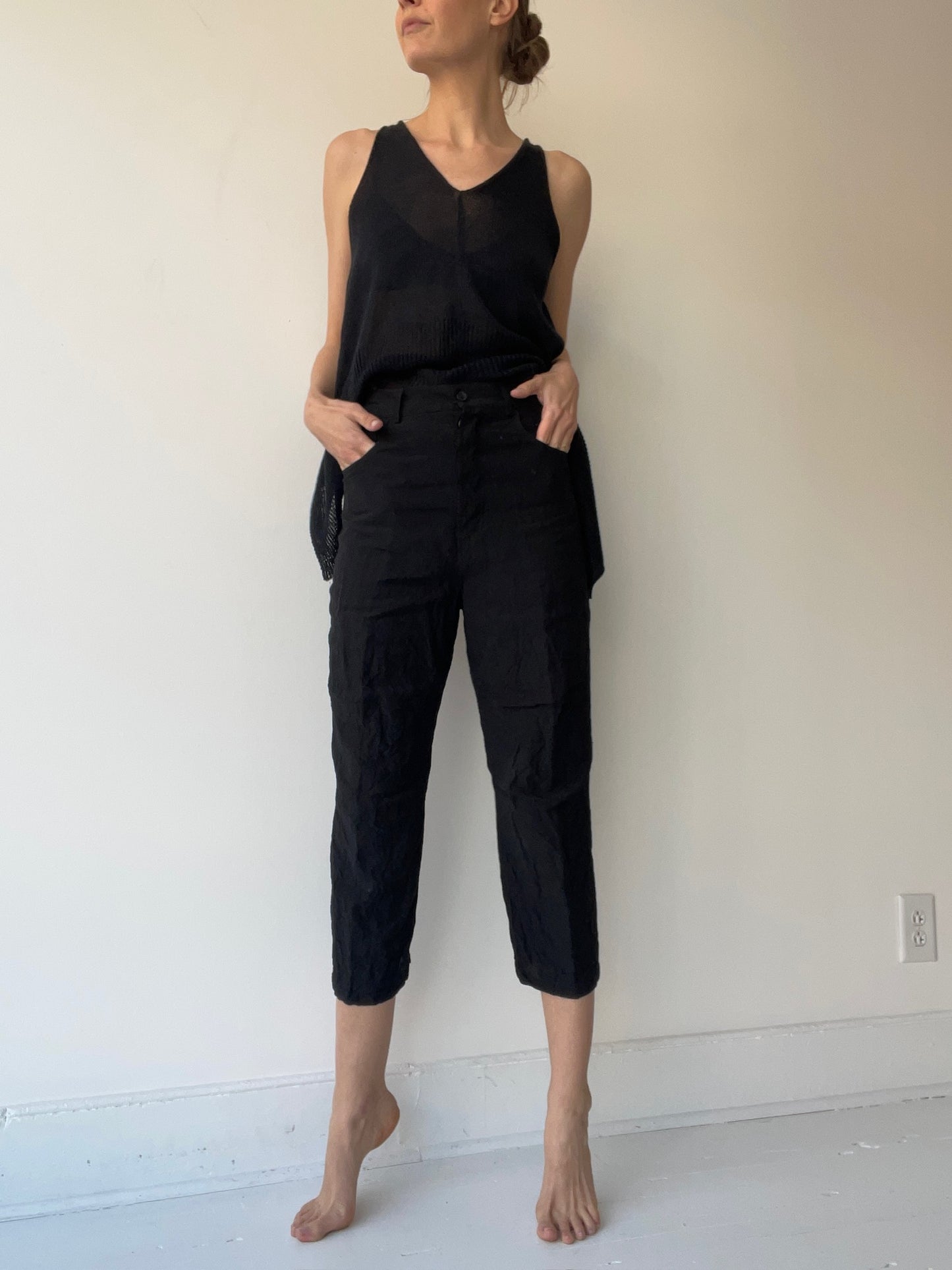 forme d’expression black 5 pocket pant