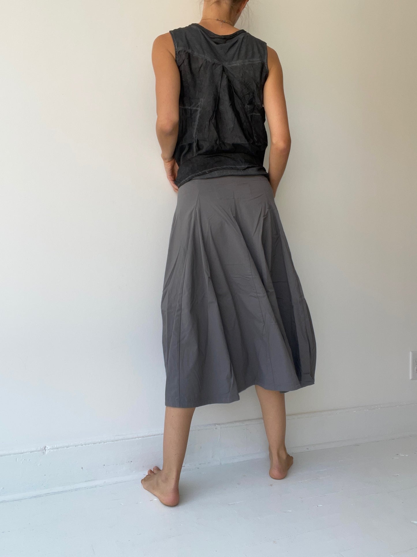 rundholz black label back pleat skirt