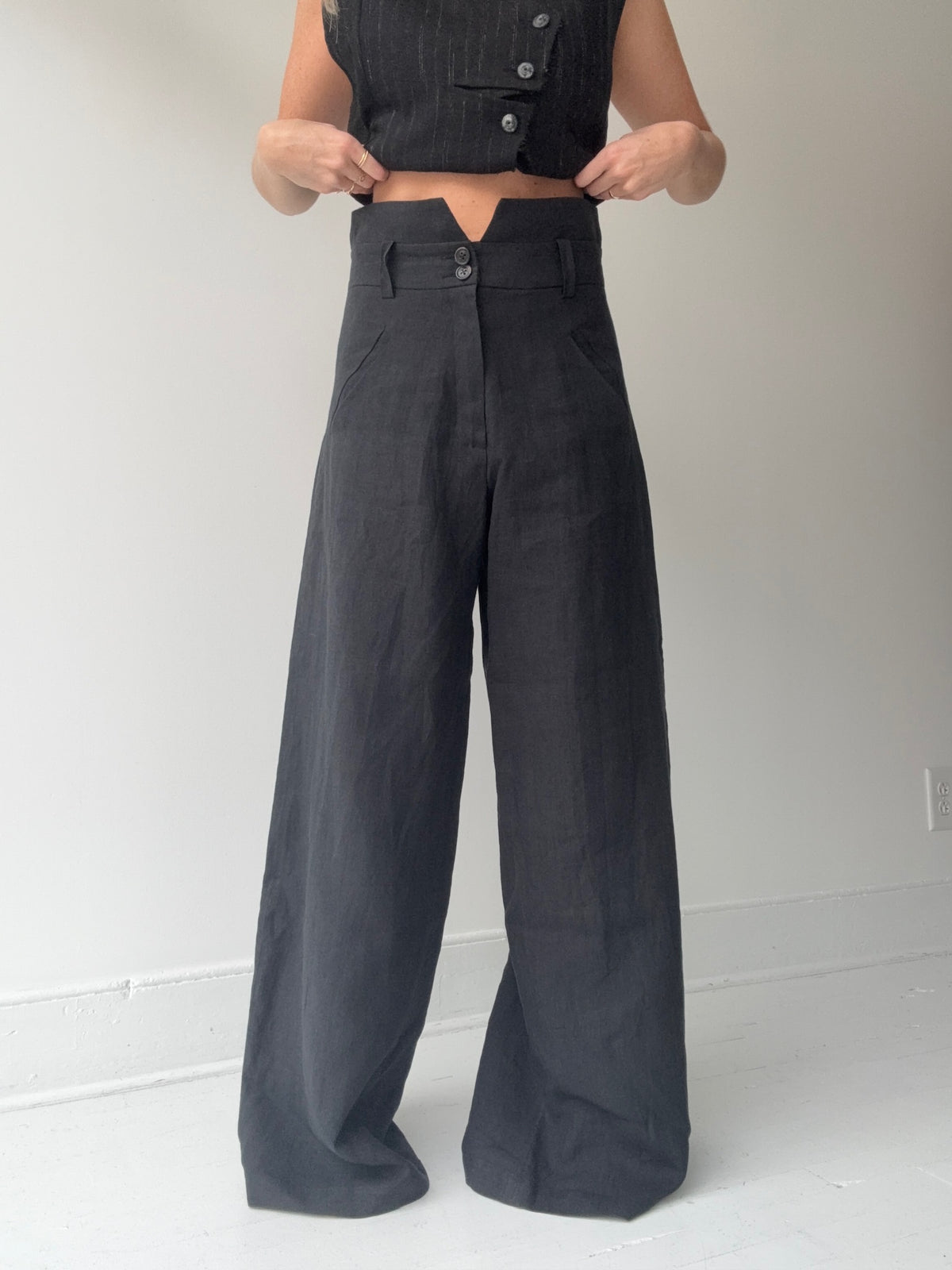 anika skarstrom linen trousers