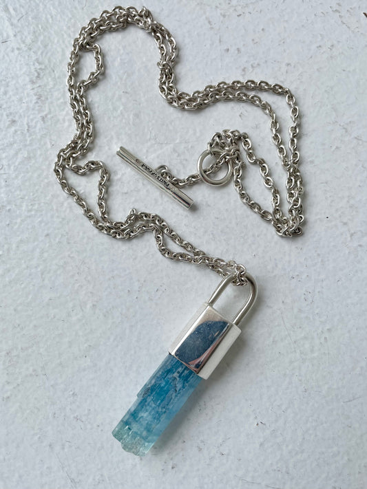parts of 4 aquamarine talisman necklace