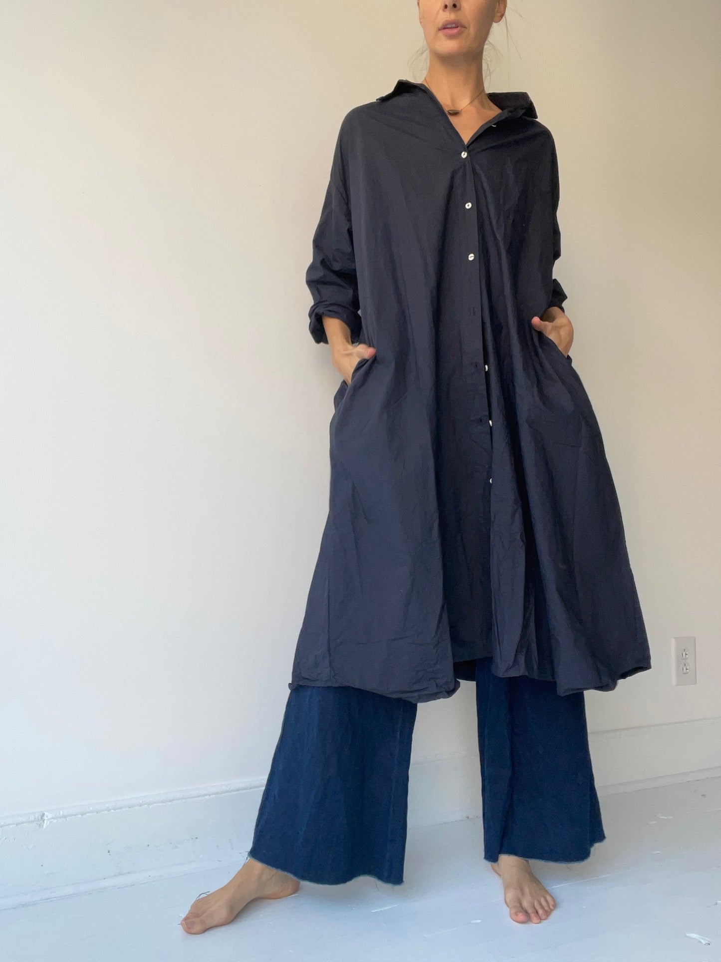 a sula shirt dress with 100% cotton