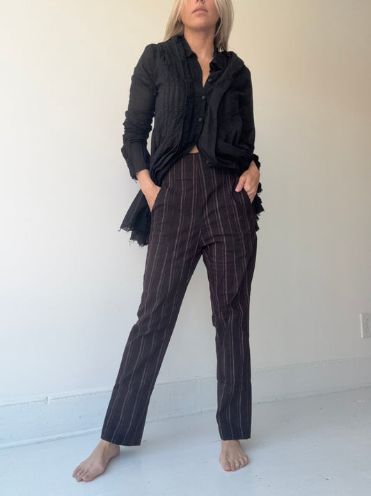 rundholz purple cloud stripe pants