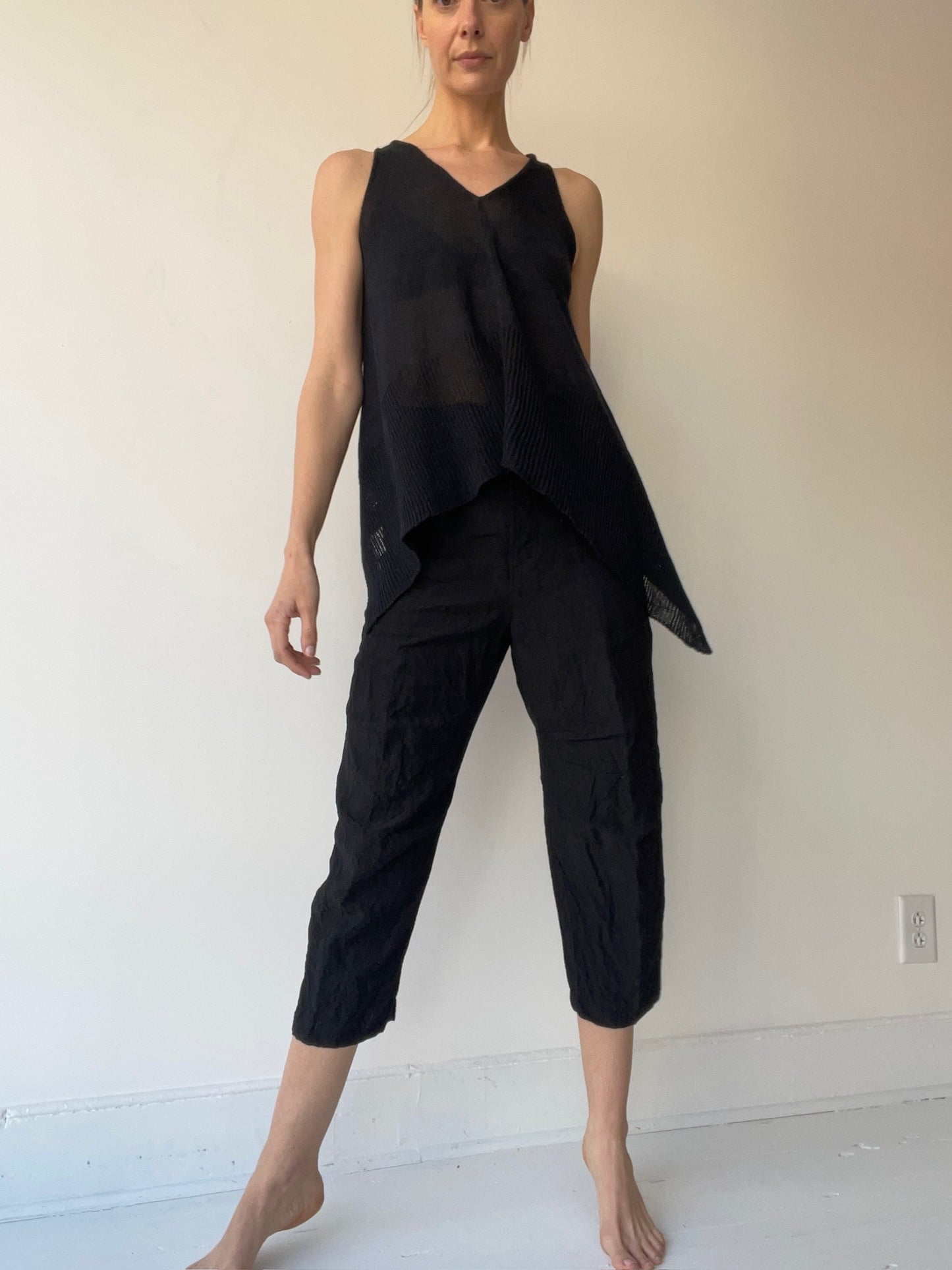 forme d’expression black 5 pocket pant