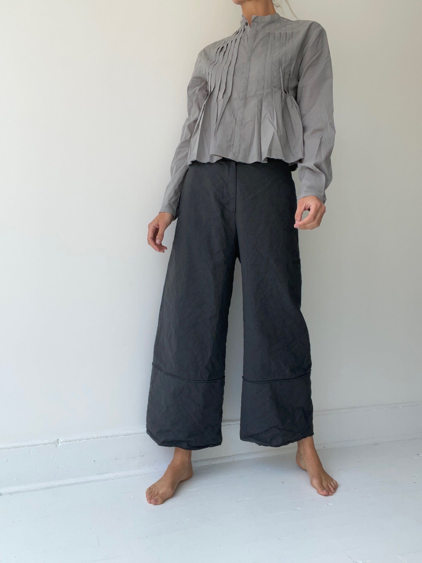 ümit ünal pintuck blouse