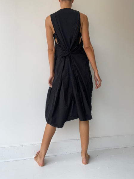 tie dress BLACK